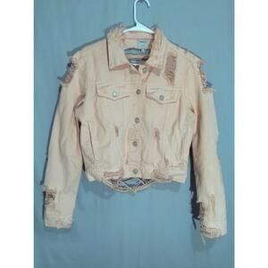 Twelve by ontwelfth light pink denim jacket